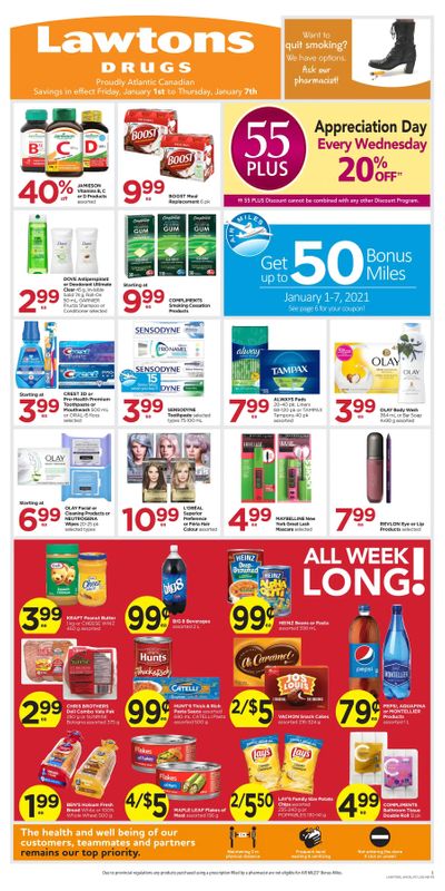 Lawtons Drugs Flyer January 1 to 7