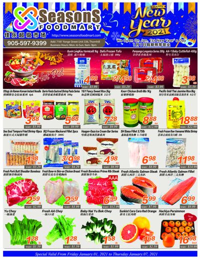 Seasons Food Mart (Thornhill) Flyer January 1 to 7