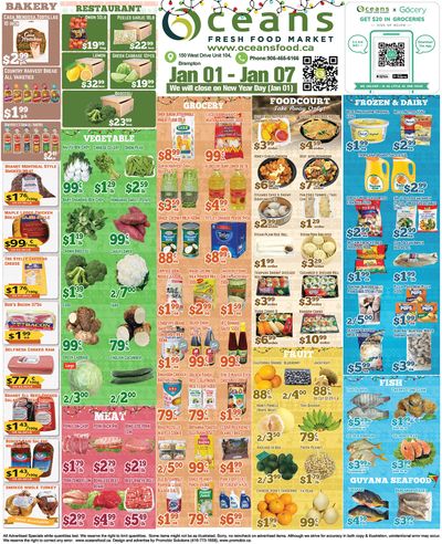 Oceans Fresh Food Market (Brampton) Flyer January 1 to 7