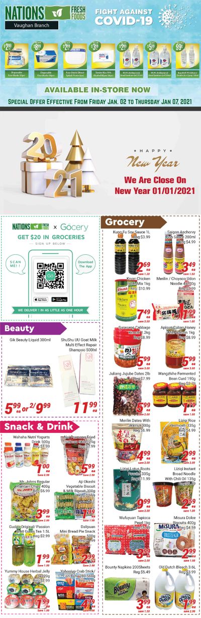 Nations Fresh Foods (Vaughan) Flyer January 2 to 7