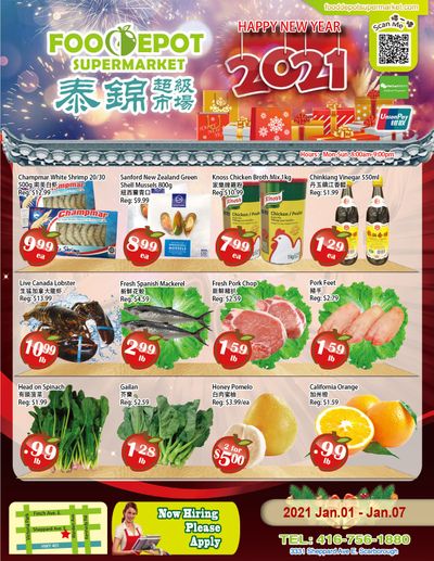 Food Depot Supermarket Flyer January 1 to 7