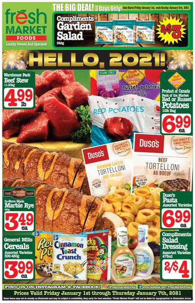 Fresh Market Foods Flyer January 1 to 7