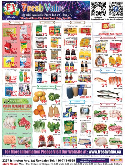 Fresh Value Flyer January 2 to 7
