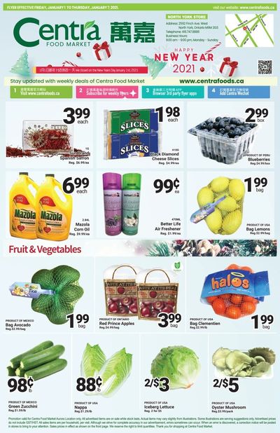 Centra Foods (North York) Flyer January 1 to 7