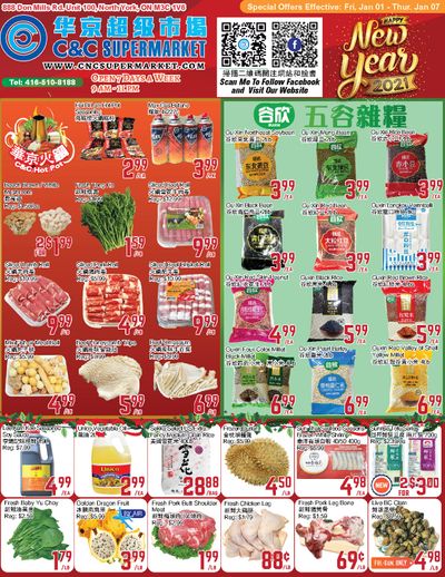 C&C Supermarket Flyer January 1 to 7
