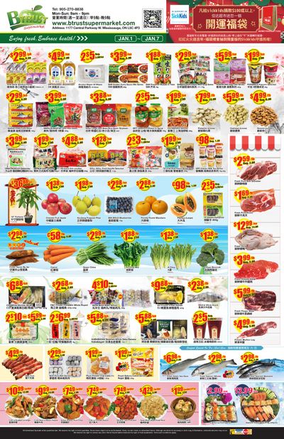 Btrust Supermarket (Mississauga) Flyer January 1 to 7