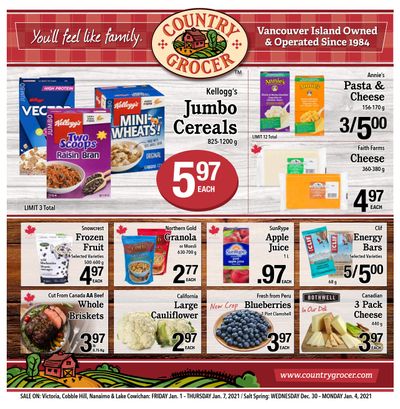 Country Grocer Flyer January 1 to 7