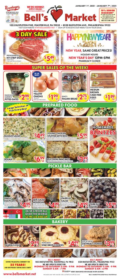 Bell's Market New Year Weekly Ad Flyer January 1 to January 7, 2021