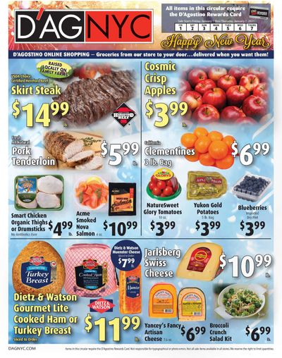 D'Agostino New Year Weekly Ad Flyer January 1 to January 7, 2021