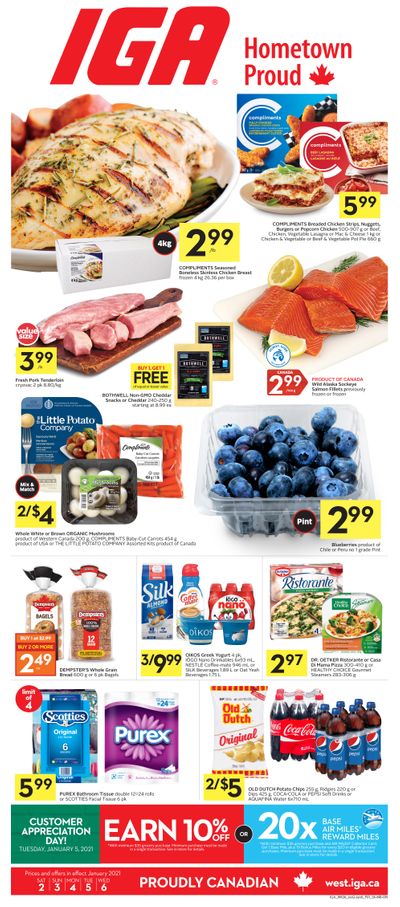 IGA (SK, MB & ON) Flyer January 2 to 6