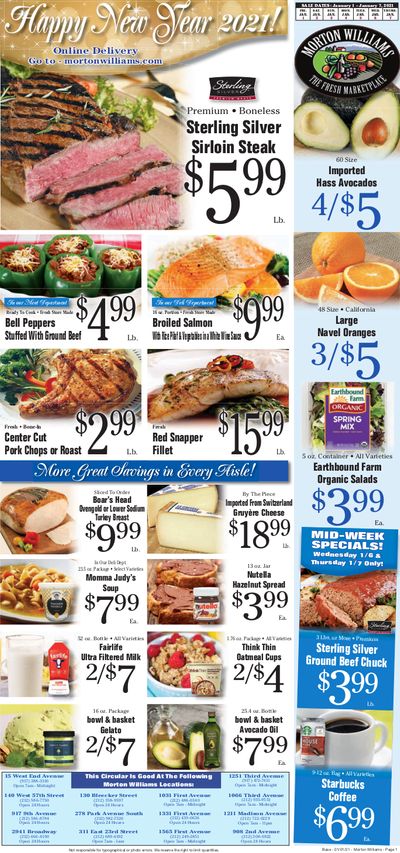Morton Williams New Year Weekly Ad Flyer January 1 to January 7, 2021