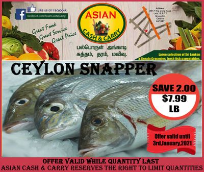 Asian Cash & Carry Flyer January 1 to 7