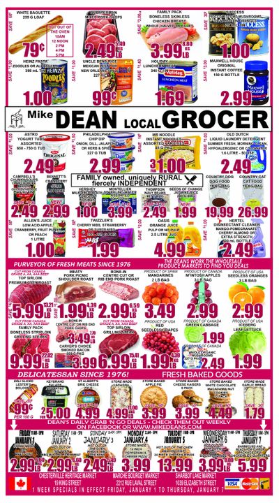 Mike Dean's Super Food Stores Flyer January 1 to 7