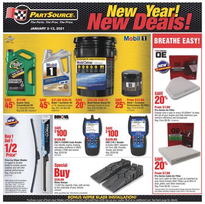 PartSource Flyer January 2 to 13