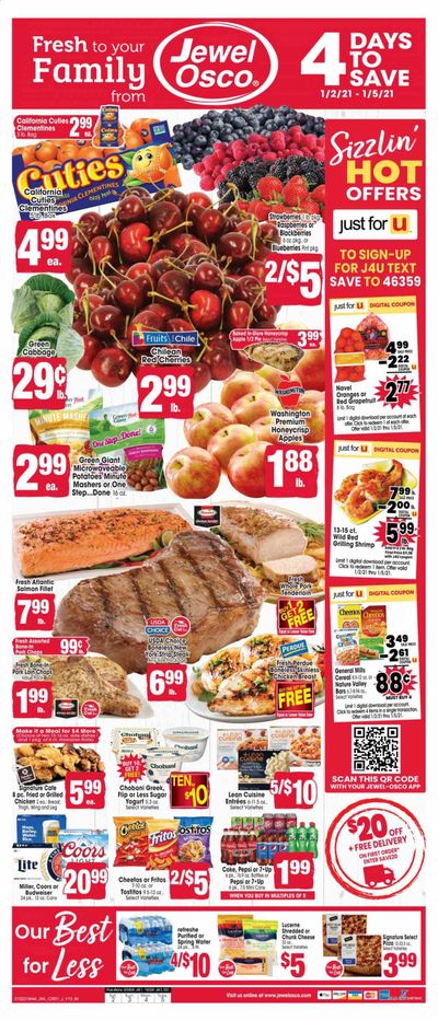 Jewel Osco (IN) Weekly Ad Flyer January 2 to January 5