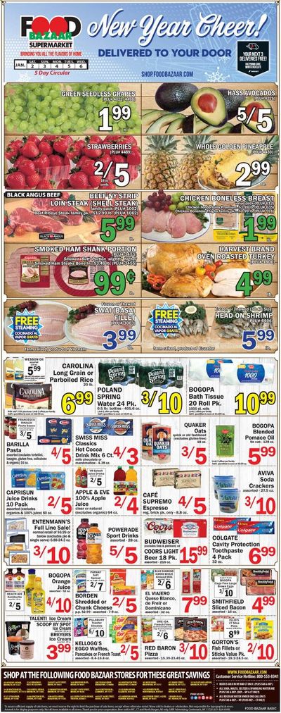 Food Bazaar (CT, NJ, NY) Weekly Ad Flyer January 2 to January 6