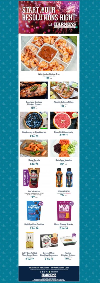 Harmons Weekly Ad Flyer January 1 to January 4