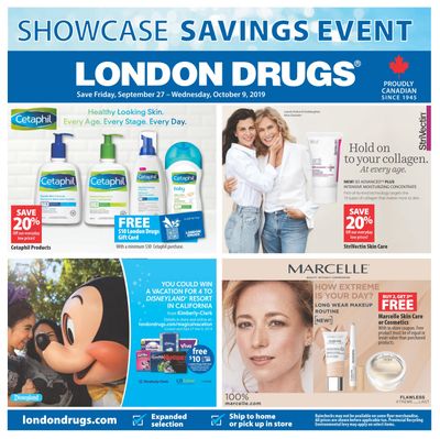 London Drugs Showcase Savings Event Flyer September 27 to October 9