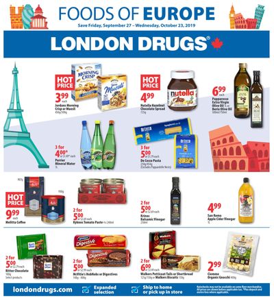 London Drugs Foods of Europe Flyer September 27 to October 23