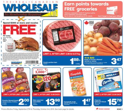 Real Canadian Wholesale Club Flyer September 27 to October 3