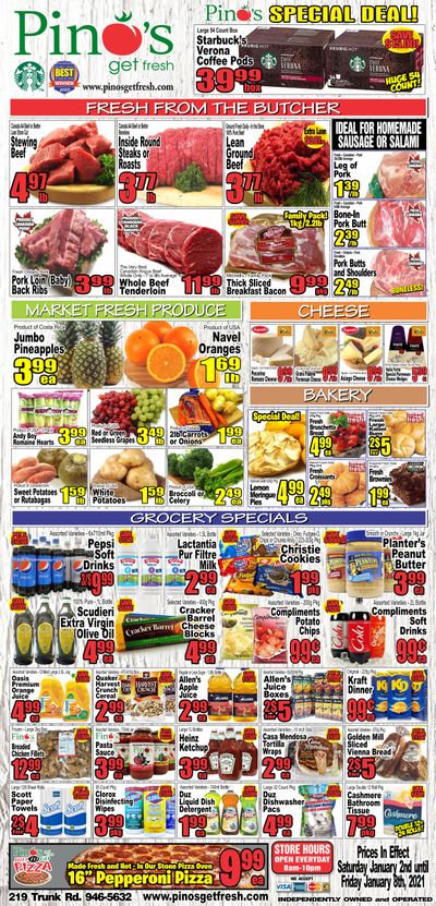 Pino's Flyer January 2 to 8