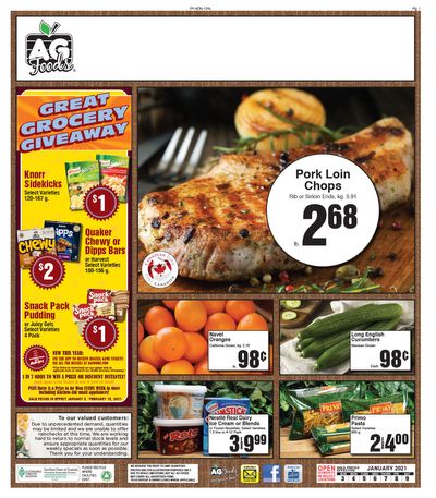 AG Foods Flyer January 3 to 9