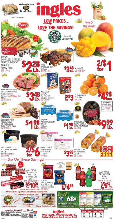 Ingles Weekly Ad Flyer January 2 to January 5