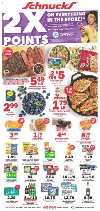 Schnucks (IA, IL, IN, MO, WI) Weekly Ad Flyer January 2 to January 5