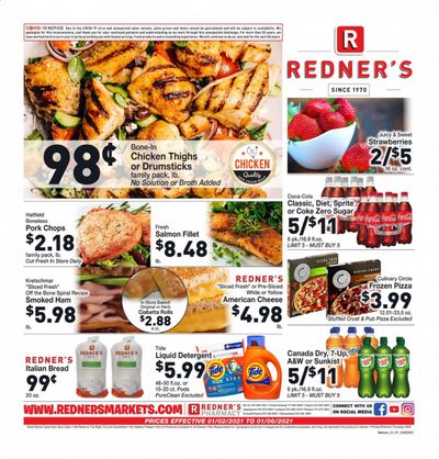Redner's Markets Weekly Ad Flyer January 2 to January 6