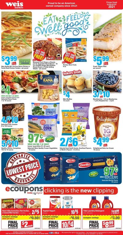 Weis Weekly Ad Flyer January 2 to January 7