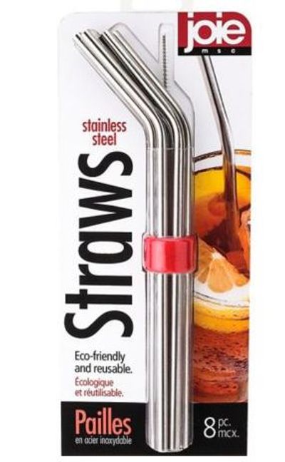 Joie Stainless Steel Straw Set, 8-pc For $4.99 At Canadian Tire Canada
