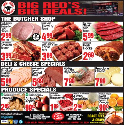 Big Red Markets Flyer January 10 to 16