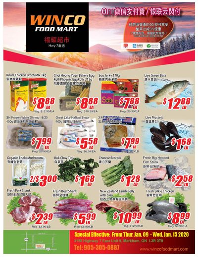 WinCo Food Mart (HWY 7) Flyer January 9 to 15