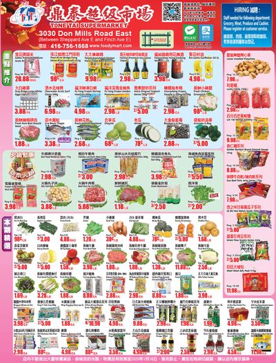 Tone Tai Supermarket Flyer January 10 to 16