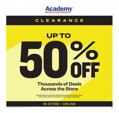 Academy Sports Weekly Ad Flyer January 4 to January 17