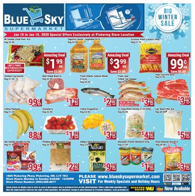 Blue Sky Supermarket (Pickering) Flyer January 10 to 16