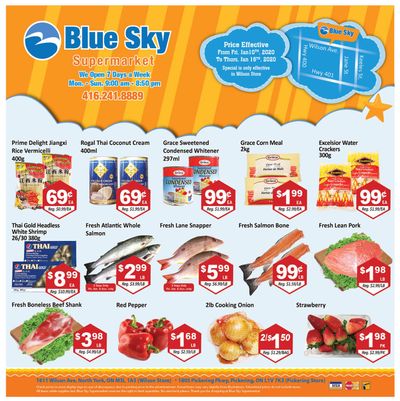 Blue Sky Supermarket (North York) Flyer January 10 to 16