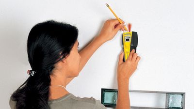 Zircon Stud Sensor HD55 Stud Finder with Bonus Level, Picture Hanging Kit and Carpenters Pencil on Sale for $24.98 at The Home Depot Canada
