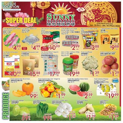 Sunny Supermarket (Leslie) Flyer January 10 to 16