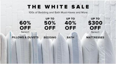 Hudson’s Bay Canada Deals: Save up to 60% off Bedding + an Extra 15% off with Coupon Code + $10 off $75 + FREE Shipping on All Beauty Orders