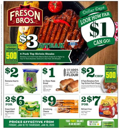Freson Bros. Flyer January 10 to 16