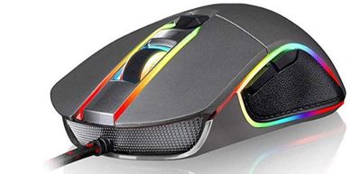 KLIM Aim Gaming Mouse - Wired Ergonomic Gamer USB Computer Mice Chroma RGB - 7000 DPI - Programmable Buttons -Ambidextrous, Ergonomic for Desktop PC Laptop USB Game High Precision Optical Laser - Grey For $9.90 At Amazon Canada