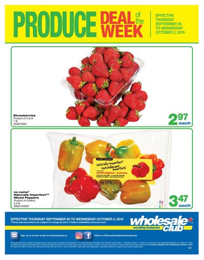 Wholesale Club (ON) Produce Deal of the Week Flyer September 26 to October 2