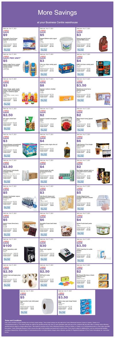 Costco Business Centre Instant Savings Flyer January 4 to 17