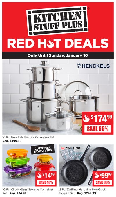 Kitchen Stuff Plus Red Hot Deals Flyer January 4 to 10