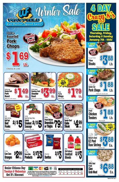 Wayfield Foods Weekly Ad Flyer January 4 to January 10, 2021