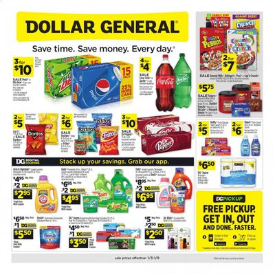 Dollar General (LA) Weekly Ad Flyer January 3 to January 9