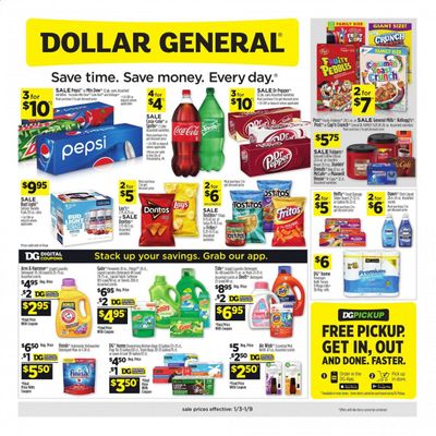 Dollar General (TX) Weekly Ad Flyer January 3 to January 9