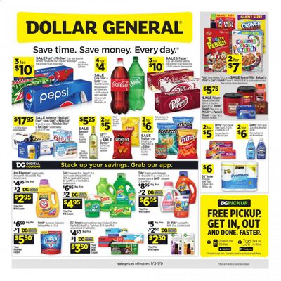 Dollar General (CA, NV) Weekly Ad Flyer January 3 to January 9