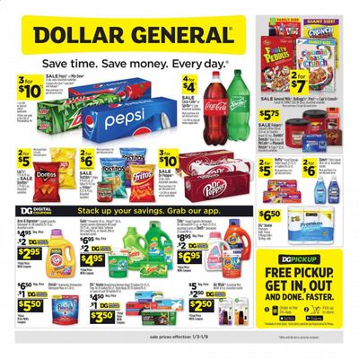Dollar General Weekly Ad Flyer January 3 to January 9